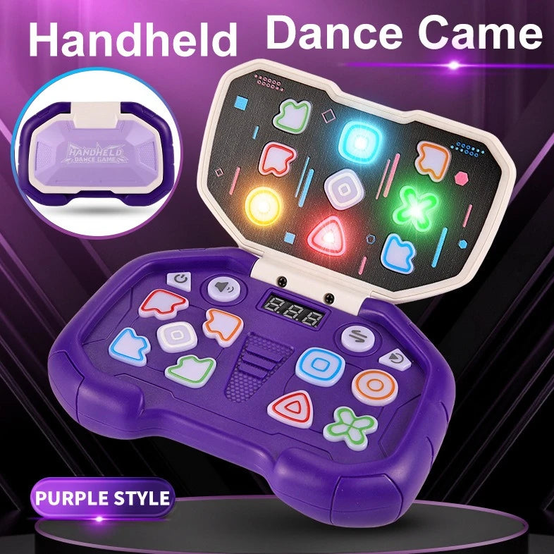 Electronic Music Rhythm Puzzle Game Machine Montessori Pockets Travel Toy Light Up Educational Sensory Fast Push Table Game