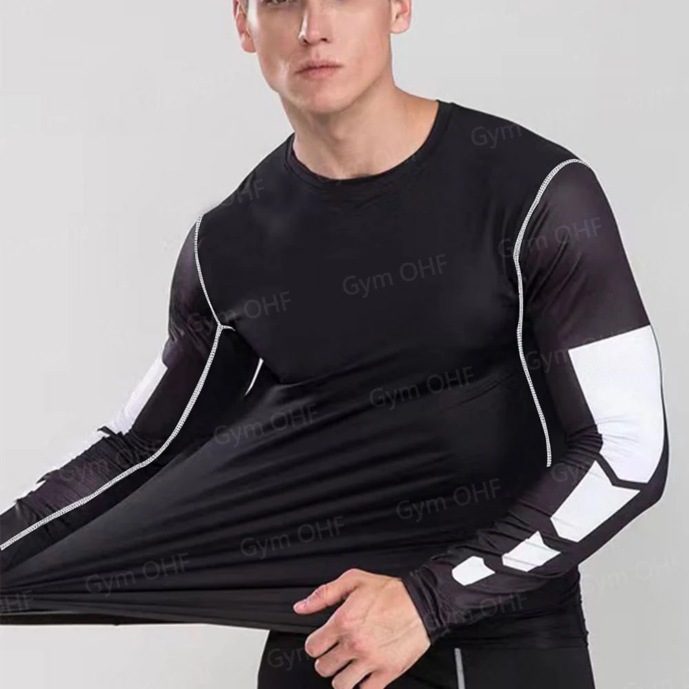 Spider Compression Shirt Mens Rashguard Fitness For Men Gym Sports T-Shirt Running Sweatshirt Outdoor Mountaineering Training