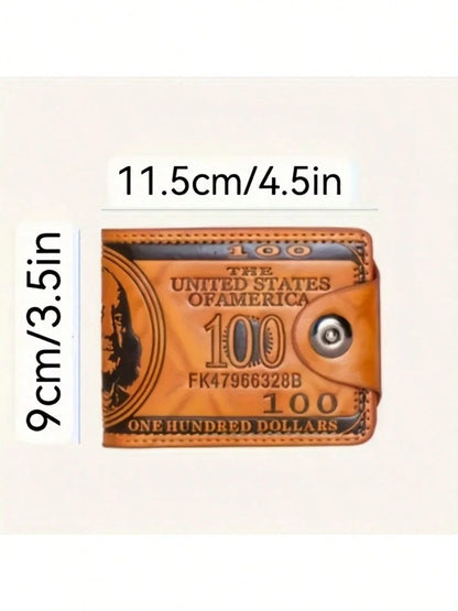 Large Capacity Men’s Leather Wallet – Fashion Card & Money Holder