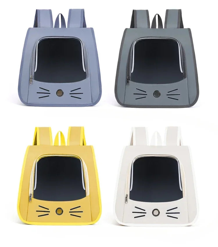 Pet Cat Carrier Bag Cat Backpack Outdoor Breathable Portable Shoulders Bag for Cats Small Dogs Transport Carrier