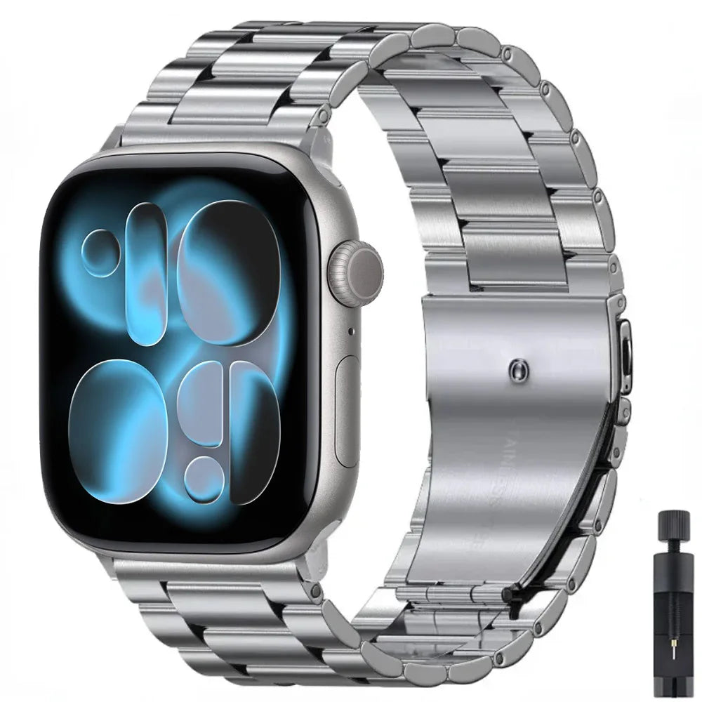 Stainless Steel Metal Strap for Smartwatches (40–49mm)