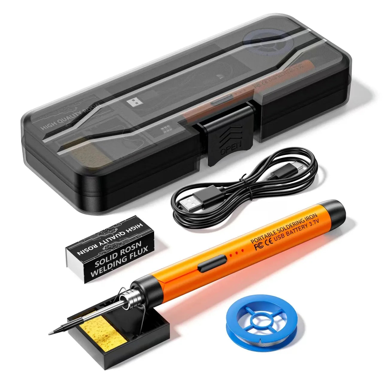 USB Wireless  Digital Electric Soldering Iron Kit  Cordless Adjustable Temperature 300-450℃ Smart Welding Solder Tool