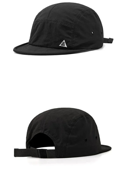 5 Panel Short Brim Quick Dry Baseball Cap Polyester One Size Unisex UPF50 Plus