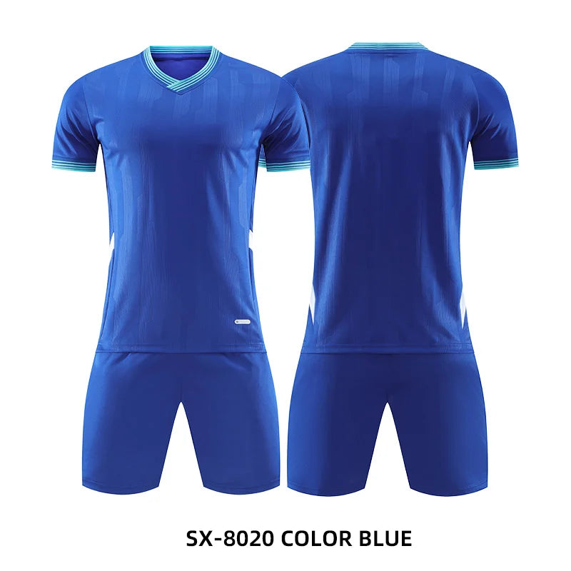 Adult Kids Personalize Football Jerseys Soccer Uniform MAN Women Team Training Quick-Drying Sportswear  Futsal Tracksuit Outfit