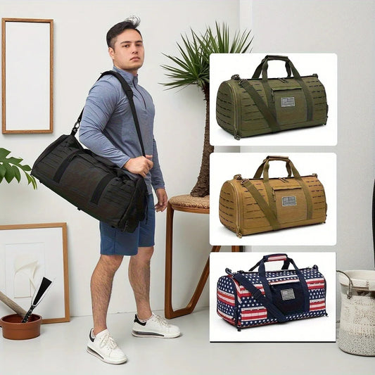 40L Sports Fitness Bag Tactical Travel Tote Men's Fitness Training Shoes Basketball Travel Bag Handy Luggage