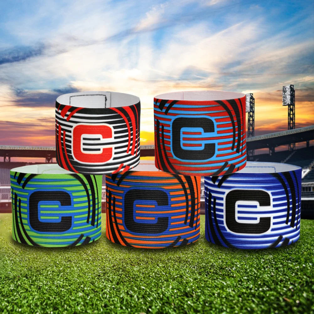 1-3pc Kid Adults Football Captain Armband Soccer Arm Band Leader Competition Gift Soccer Captain Group Armband Football Training