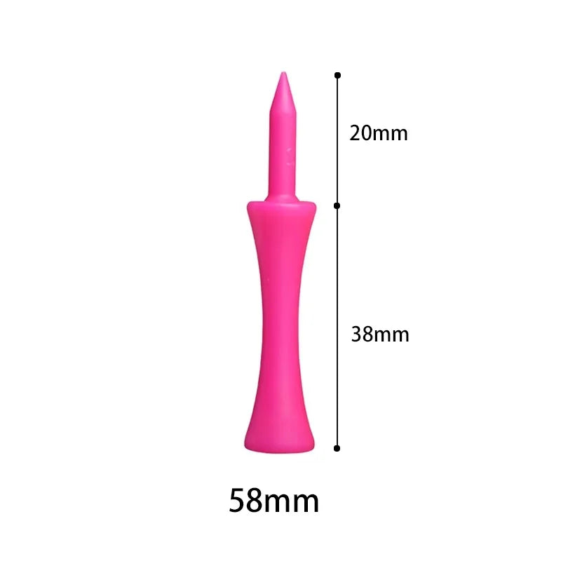 Plastic Golf Castle Tees Step Down Unbreakable Mixed or Same Height Value 50 Pcs, 2 3/4, 2 1/4, 2, 1 3/4, 1 1/2 Inch Length