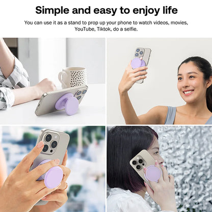 Universal Magnetic Phone Holder Stand With Silicone Grip