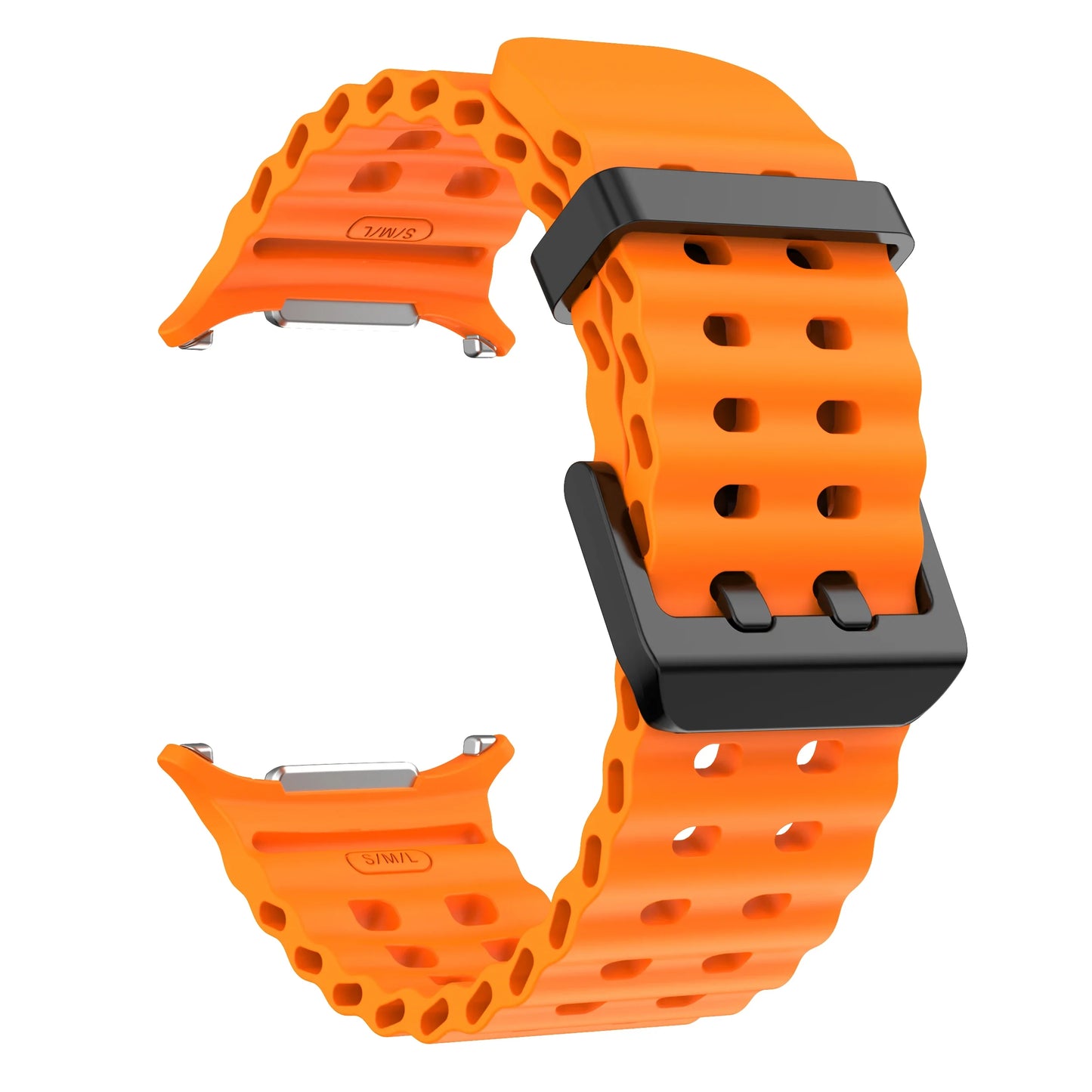Marine Band For Samsung Galaxy Watch Ultra 47mm Sports Silicone Strap Bracelet For GalaxyWatch Ultra Watchband Accessories