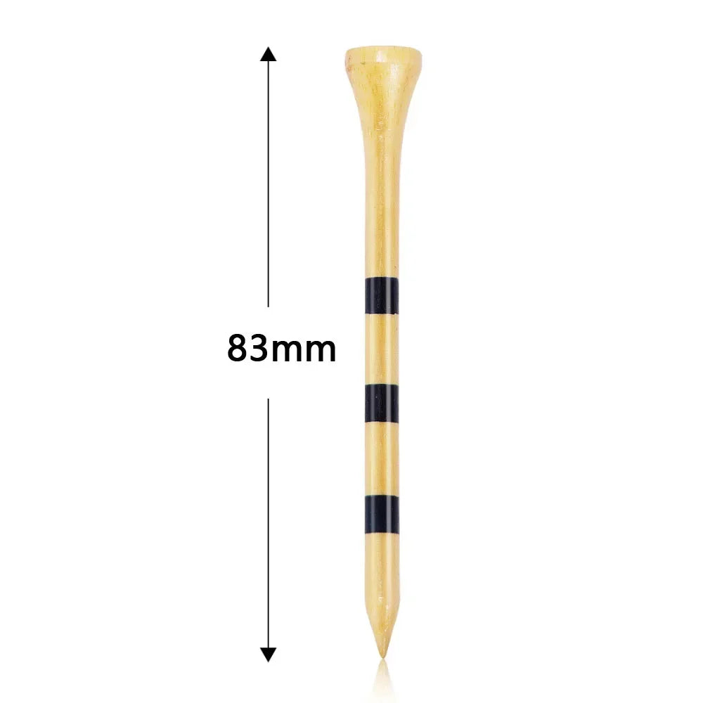 PGM 50pcs Bamboo Golf Tees More Durable and Stable TE003-Y