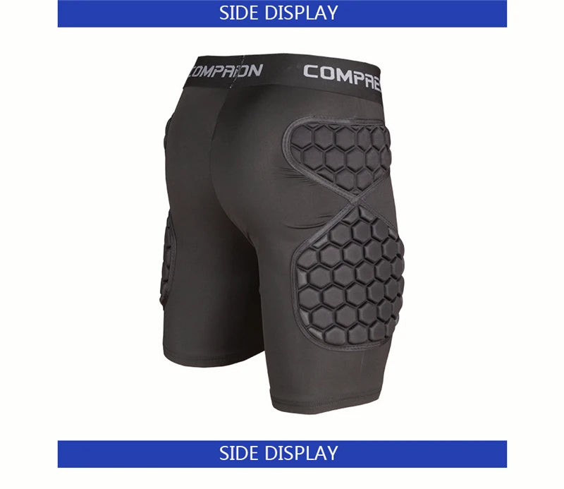 Football Soccer Goalkeeper Shorts EVA Sponge Protective Rugby Skateboard Training Shorts Hip Pad Sports Safety