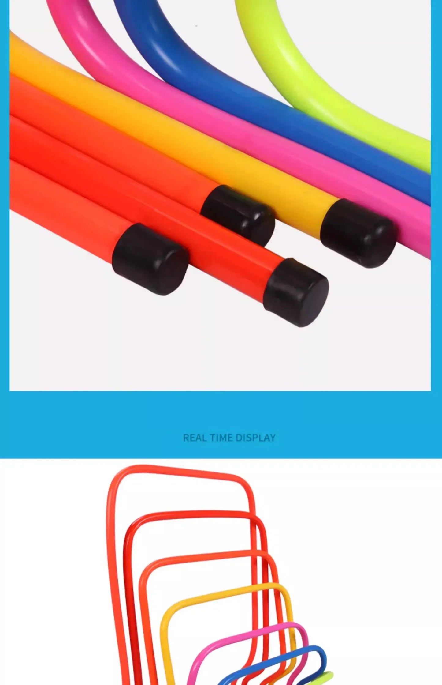 5/10/20/30Pcs 30cm Football Hurdle Portable Speed Agility Training Equipment Hurdle Ladder Safety Soccer Stable Rack