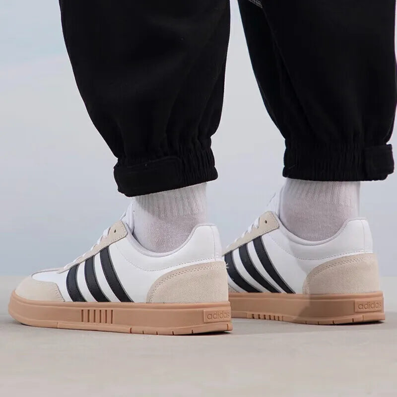 Unisex Leather Sneaker Low-Top Rubber Sole Casual IE9044