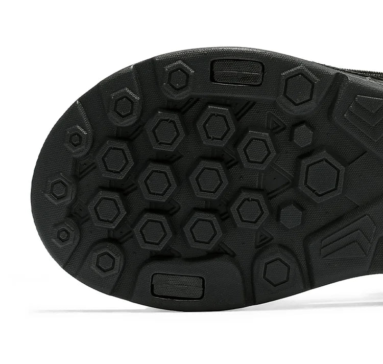 Men's Outdoor Sandals Non-Slip Hiking Beach Shoes Lightweight PU Leather