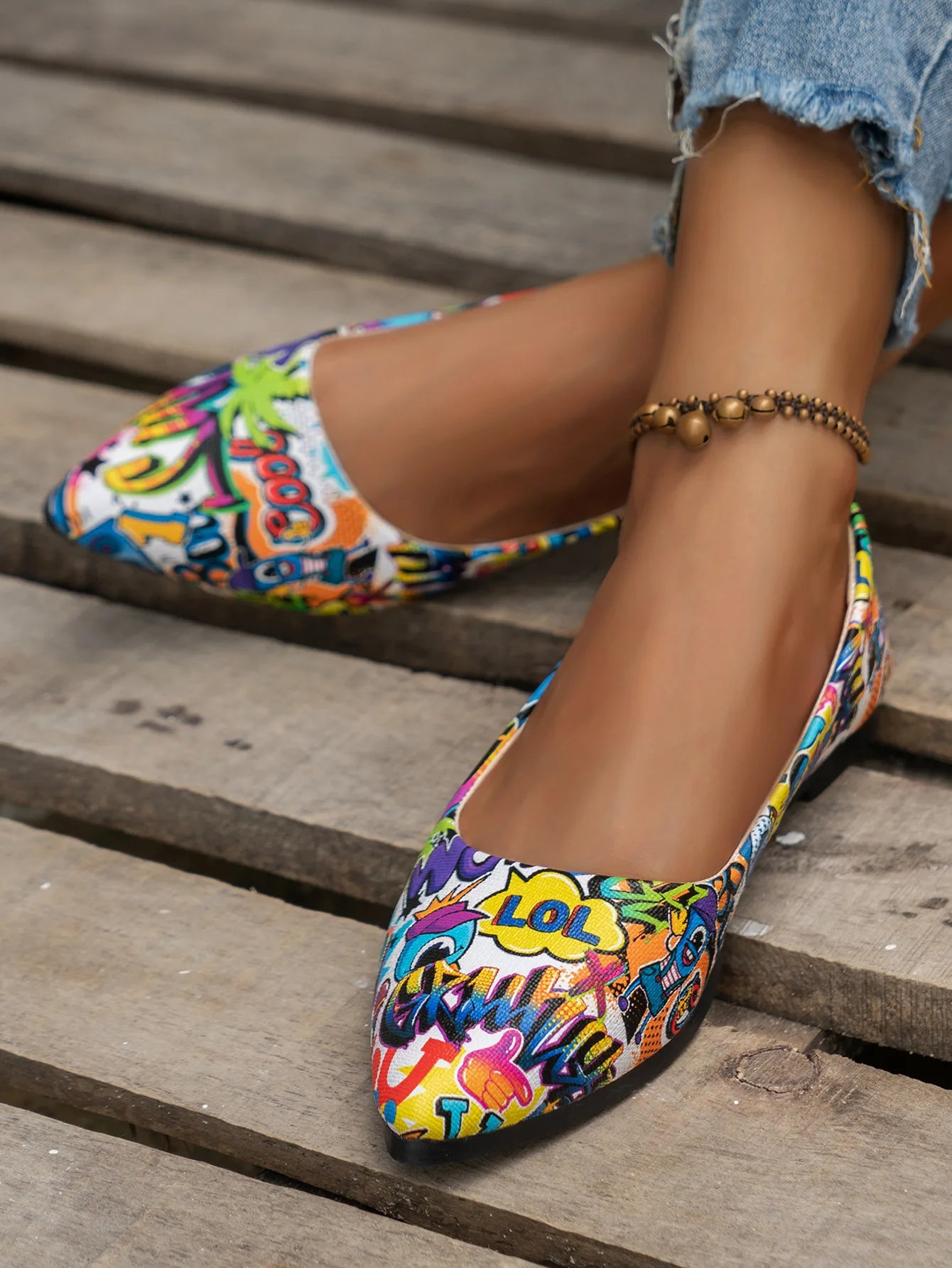 New Arrival 2024 Women Pointed Toe Beautiful and Fashion Summer Shoes Flat Ballerina Comfortable Casual Women Shoes