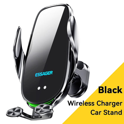 Wireless Car Phone Holder With 15W Fast Charging Air Vent Mount