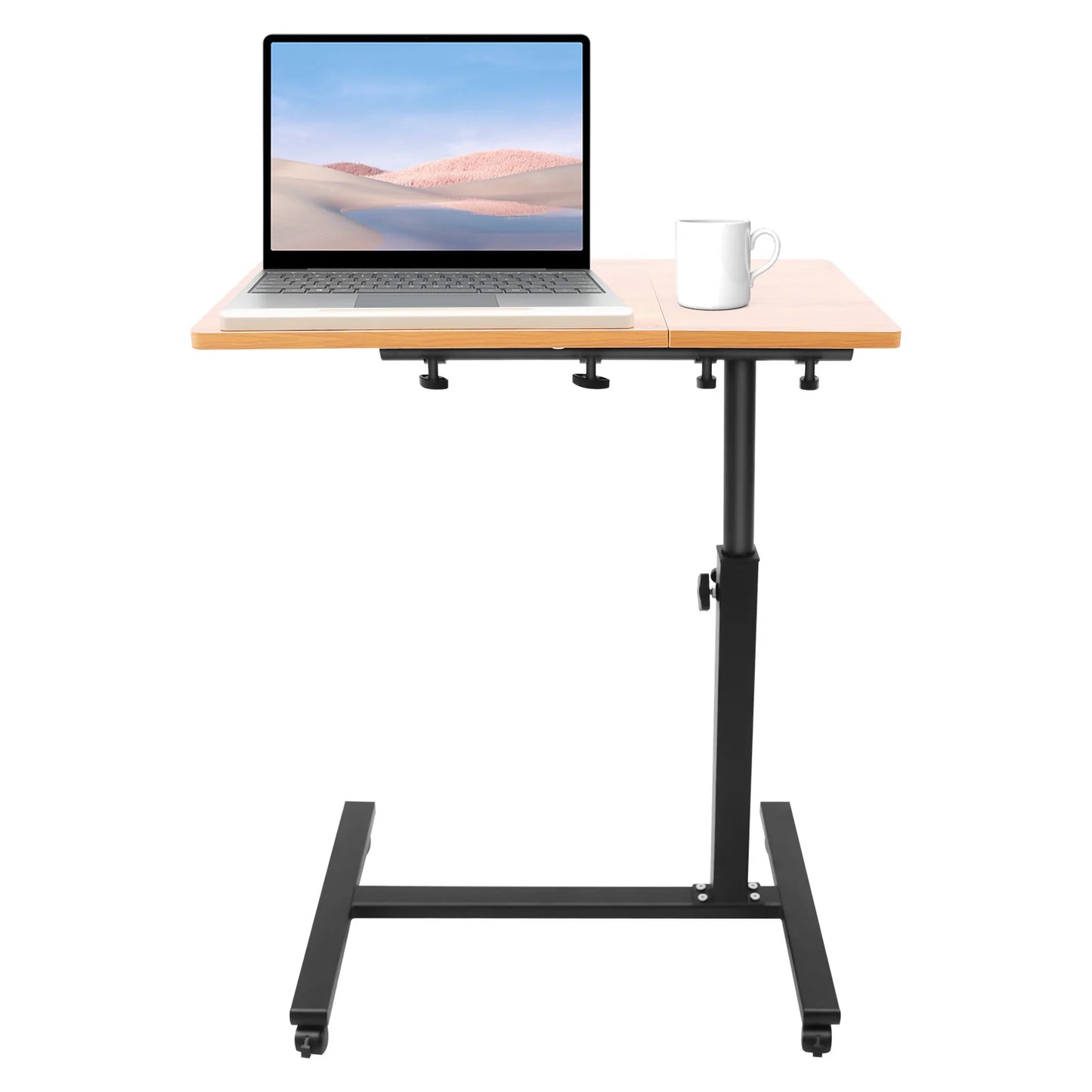 58-90cm Adjustable Mobile Standing Computer Desk Laptop Desk for   Office Livingroom Lounge Study Bedroom