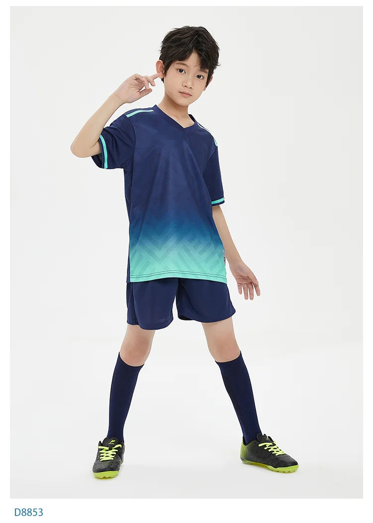 MAN Football Jerseys Team Training Customize Professional Women Soccer Uniform Adult Kids Futsal Quick-Drying Sportswear Outfit