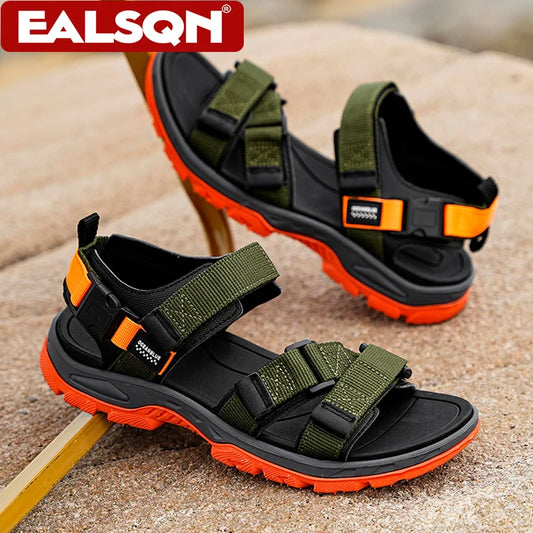 Men's Summer Polyester Sandals Lightweight Casual Beach Shoes