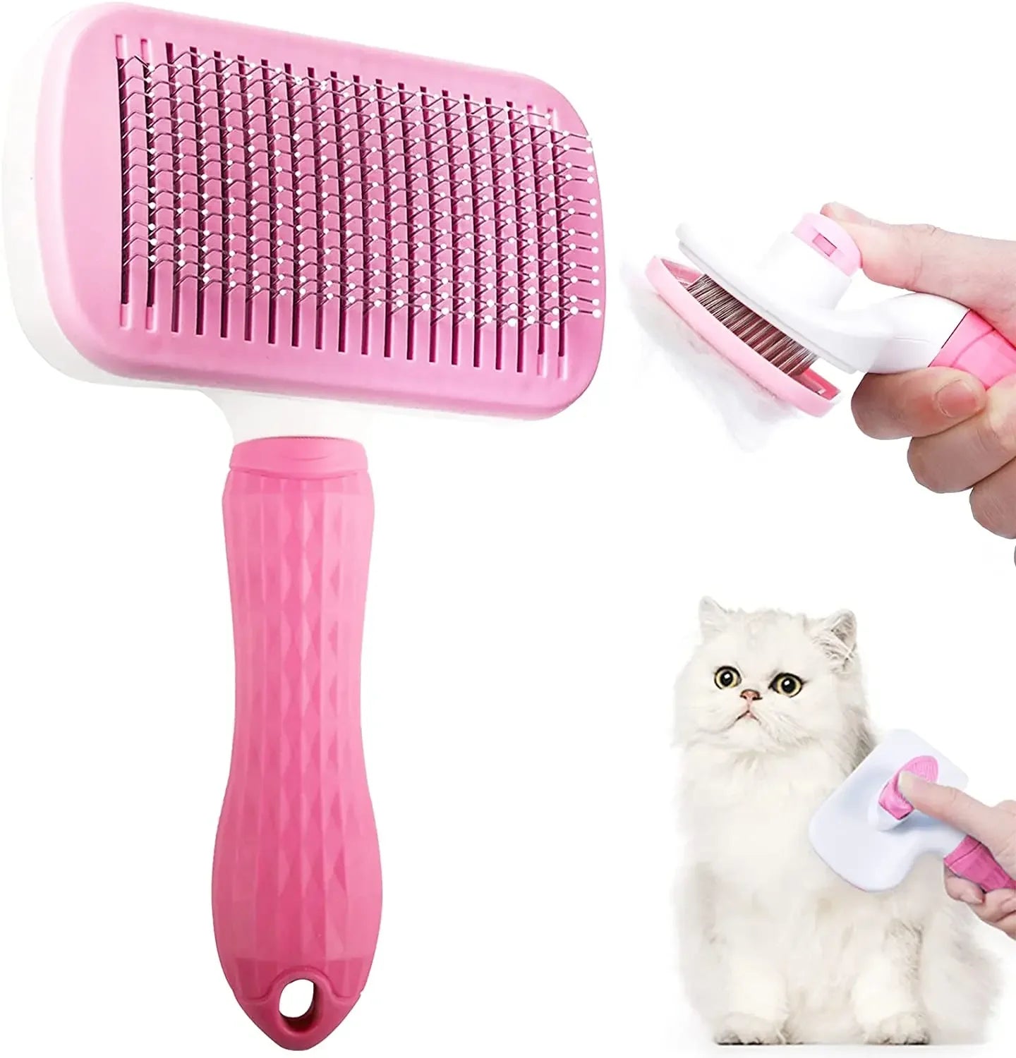 Dog Hair Remover Brush – Pet Grooming & Cleaning Comb for Long Hair Dogs and Cats
