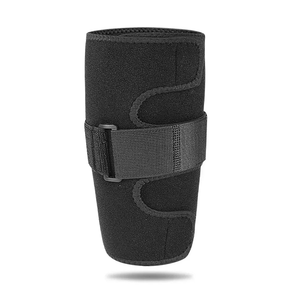 1Piece Calf Brace for Torn Calf Muscle & Shin Splint Pain - Adjustable Neoprene Compression Support Wrap for Lower Leg Injury