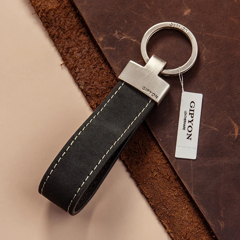 Exquisite Cowhide Keychain for Car or Bag – Durable & Fashionable