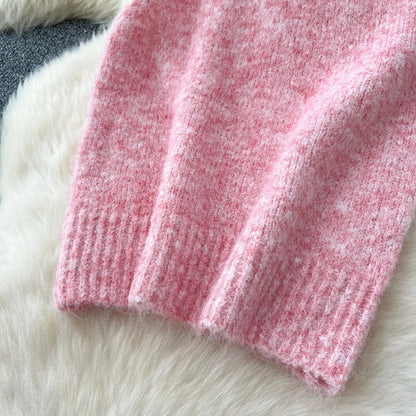 Womens Knit Cardigan Long Sleeves And Sleeveless Tank Top Set Polyester