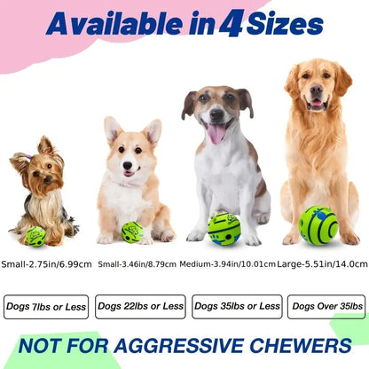 Dog Interactive Ball Toy For IQ Training Green Vinyl Ball