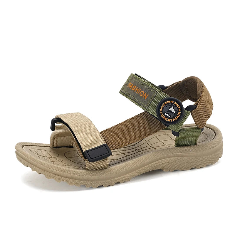 Boys Quick-Dry Beach Sandals Water Shoes Fabric Upper EVA Outsole Summer