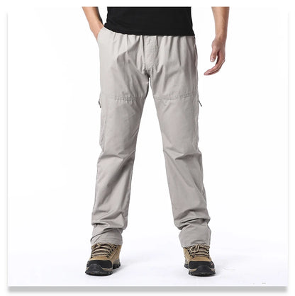 Men's Cargo Pants With Multiple Pockets Ankle Length Casual Outdoor