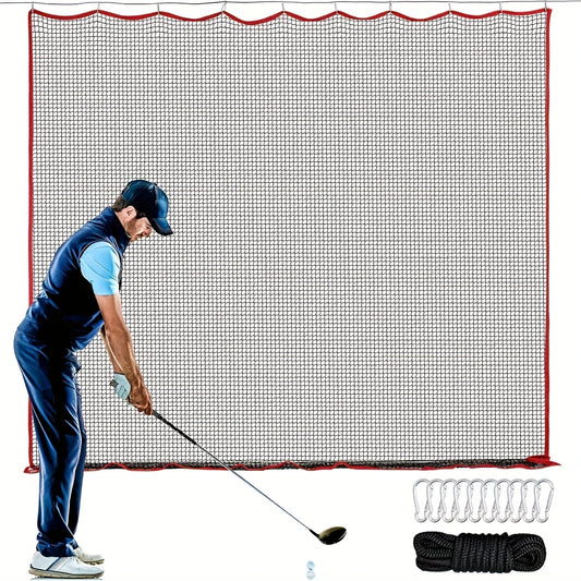 Golf Netting, 10x10 Ft Golf Practice Net and Sports Netting, High Impact Golf Hitting Barrier Net, Heavy Duty Golf Ball Netting,