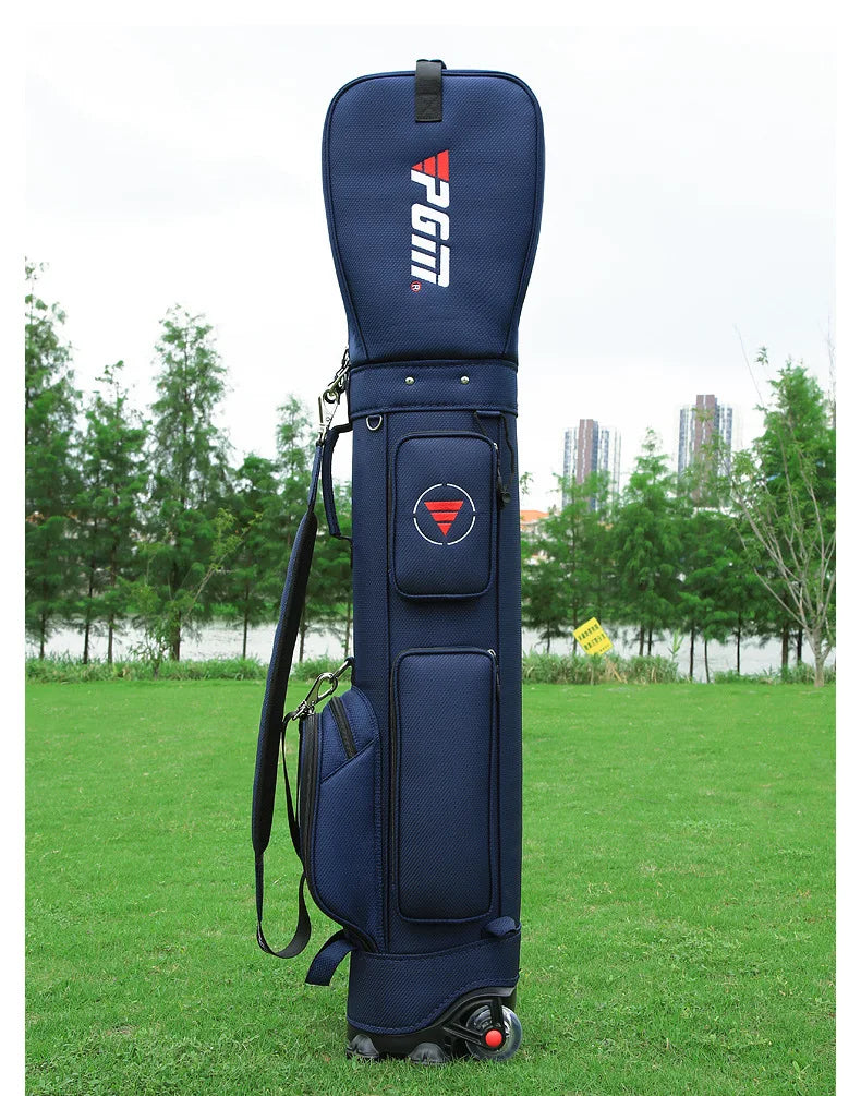 PGM Golf Bag with Wheels Ultra-light Sport Standard Golf Bags Large Capacity Golf Aviation Ball Storage Multifunctional QB069