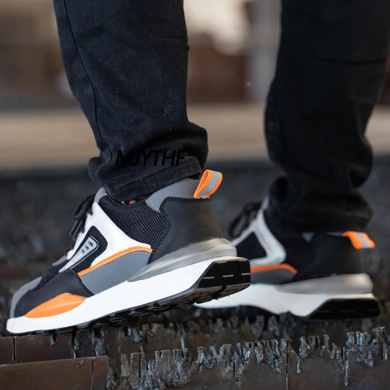 High Quality Indestructible Safety Shoes Men Work Sneakers Light Security Boots Men Puncture-Proof work Boots Steel Toe Shoes