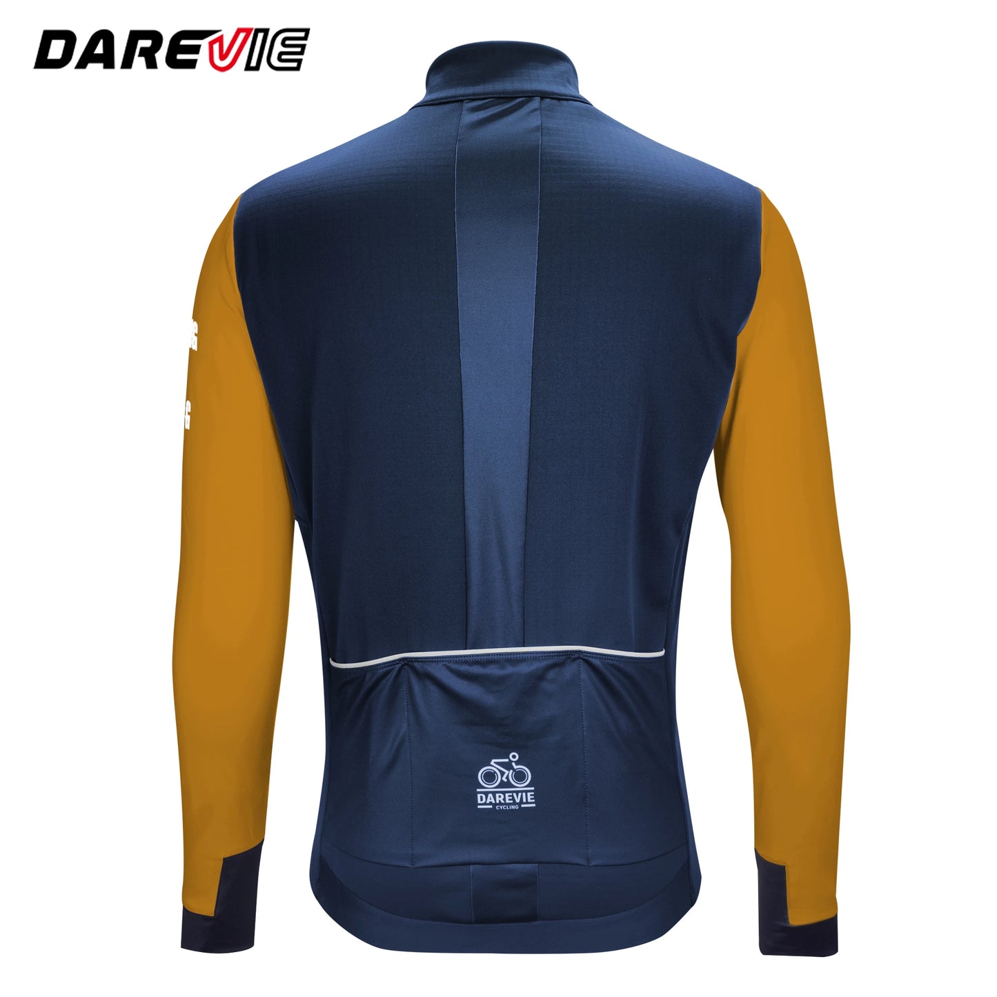 DAREVIE Cycling Men's Jacket WindProof Fleece Pro Cycling Jackets Longsleeve Warm Soft Brushed Pro Breathable Bicycle Clothing
