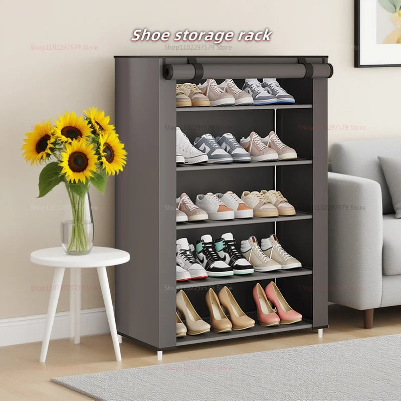 Shoe rack simple multi-layer door shoe cabinet dustproof cloth cover home economical rental house storage dustproof cover shoe r