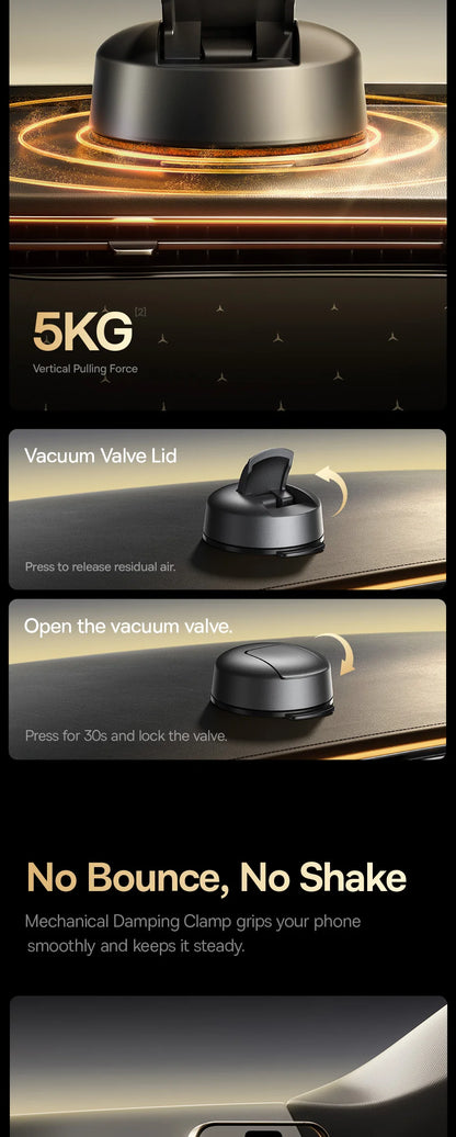 Car Phone Holder With Suction Cup For Dashboard And Windshield Universal