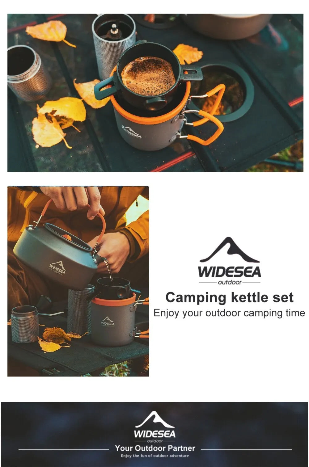 Camping Stainless Steel Foldable Cookware Set For Outdoor Use