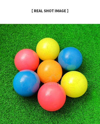 Golf Practice Balls With Aiming Line 3-Piece Indoor and Outdoor Four Color