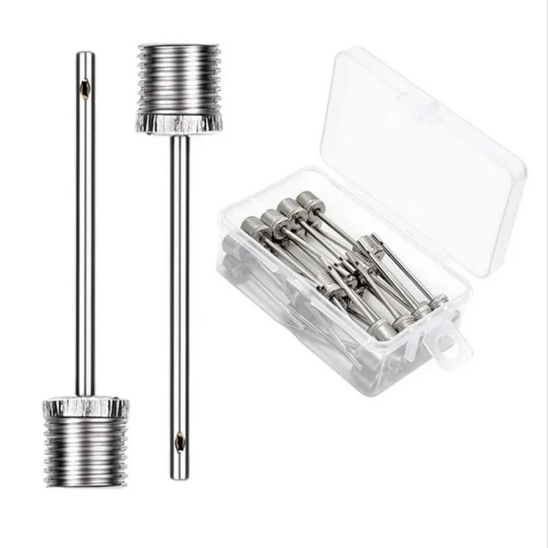 5/10/20PCS Sport Ball Inflating Pump Needle For Football Basketball Soccer Inflatable Air Valve Adaptor Stainless Steel Pump