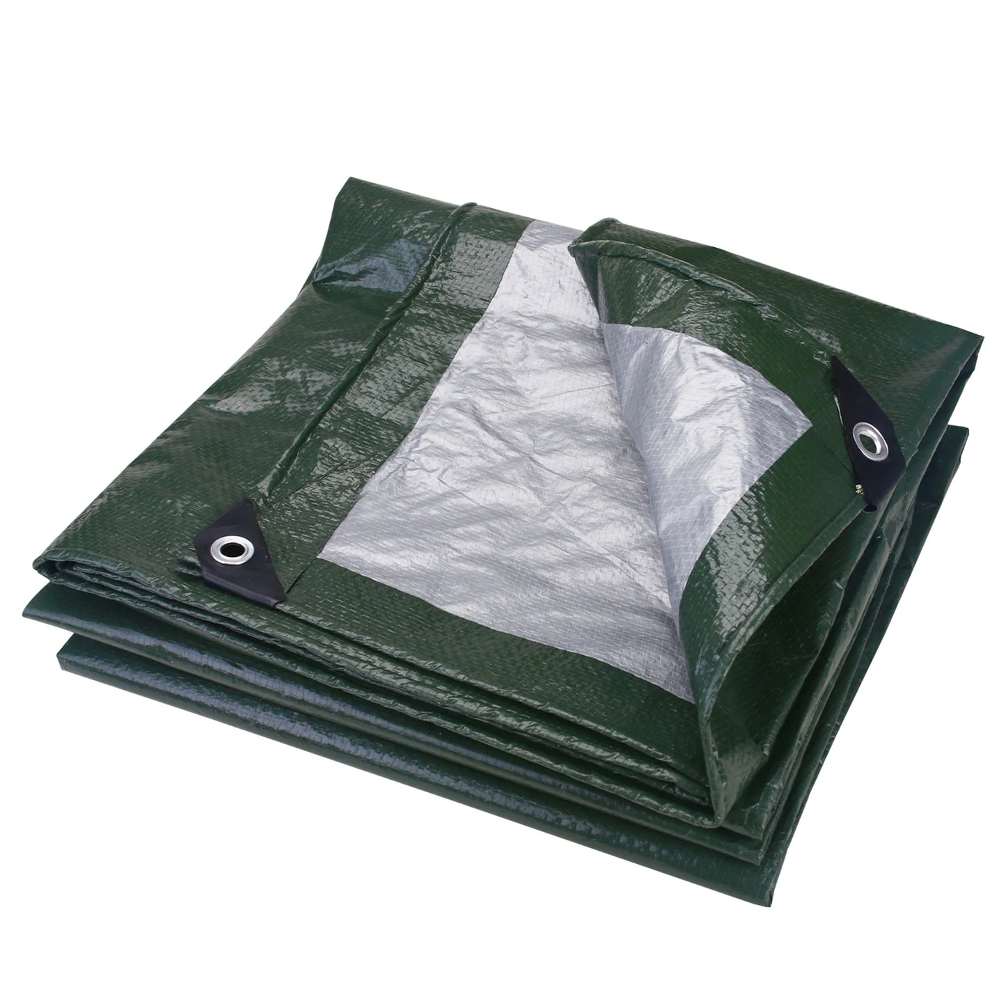 Large Tarpaulin Waterproof Heavy Duty 5x4m/3x2m Tarp Rain Cover Reinforced Multipurpose Outdoor Garden Backyard Awning Canopy