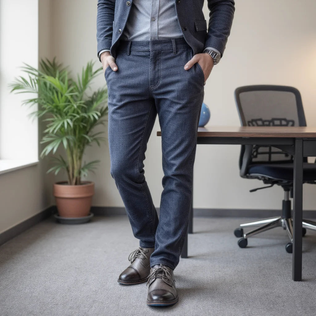 Men's Leather Ankle Boots, Western Style, Zip Closure, Size 7-13