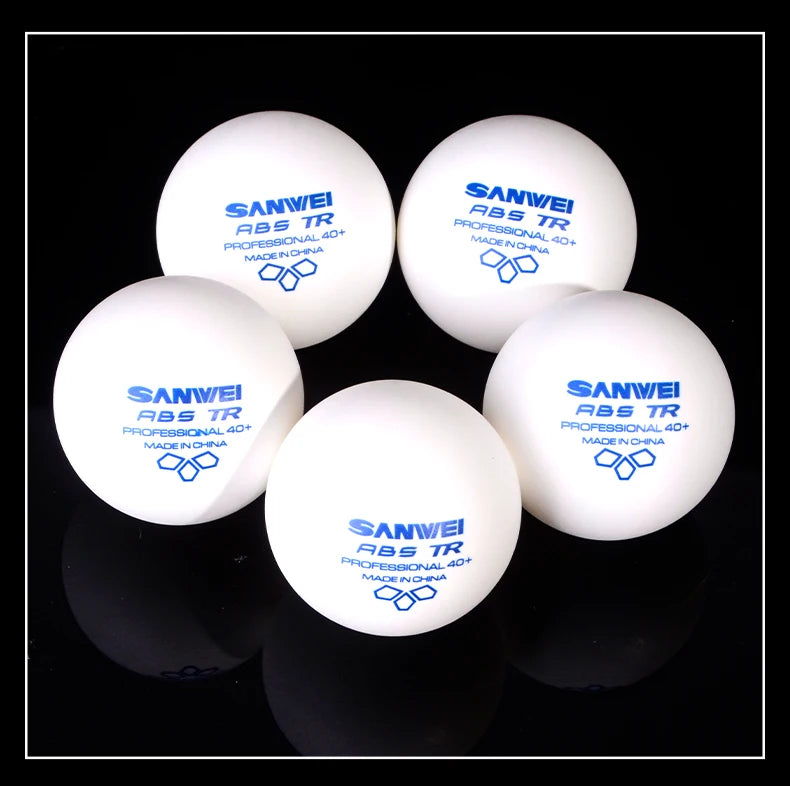 SANWEI TR 3 Star Table Tennis Balls 40+ ABS New Material with Seamed Durable Professional Ping Pong Balls for Training 50/100pcs