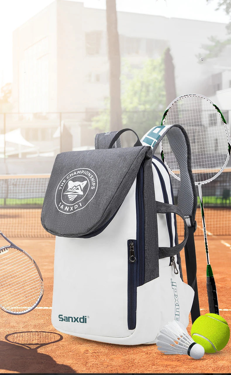 Tennis Paddle Backpack Waterproof Badminton Racket Bag Padel Racquetball Carrying Handbag Man Large Capacity Sport Bags Foldable