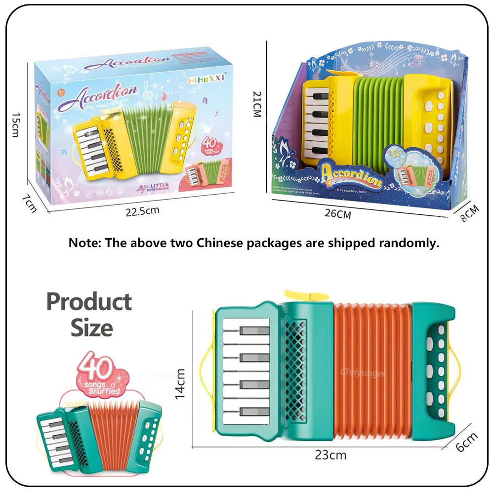 Accordion Toy for Kids Musical Indoor and Outdoor Playing Musical Instrument Educational Toys Gifts for Toddlers Boys Girls