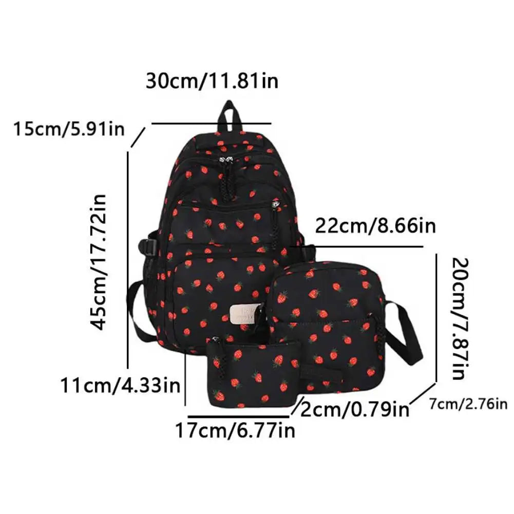 Bow Print School Bag Set – Backpack & Accessories