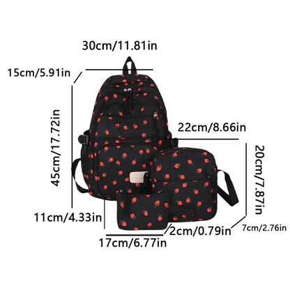 Bow Print School Bag Set – Backpack & Accessories