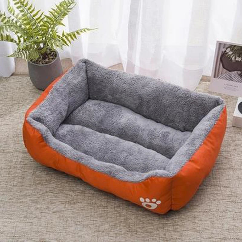 Plush Cat & Dog Bed – Soft, Non-Slip, Bite-Resistant for Small to Large Dogs