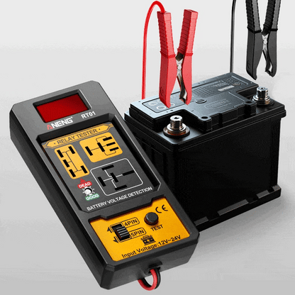 Voltage Battery Tester 11-25V Car Relay Detector 4/5 Pins Digital Display