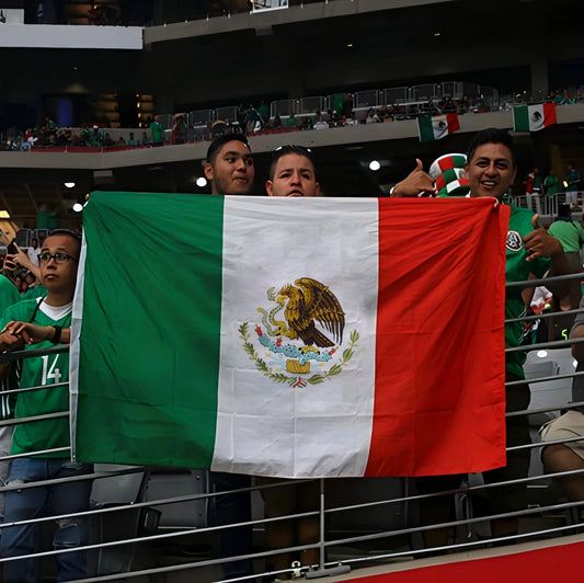XIANGYING Mexico National flag 90X150cm polyester Hanging Printed Mex Mx Mexican National Flags Mexicanos Banner For Decoration