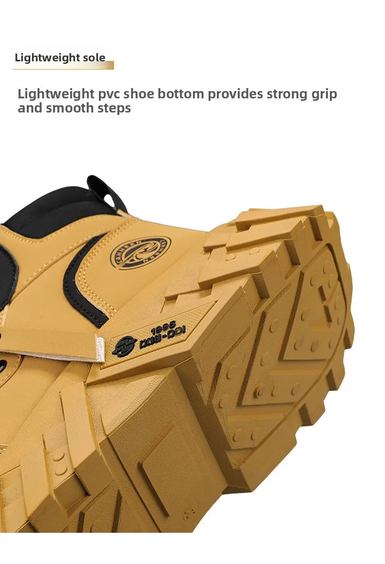 Leather High-Top Outdoor Boots For Men Ankle Hiking